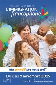Semaine nationale de l'immigration francophone. 